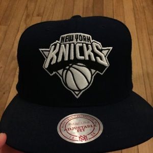 Mitchell and Ness Navy Knicks Hat
